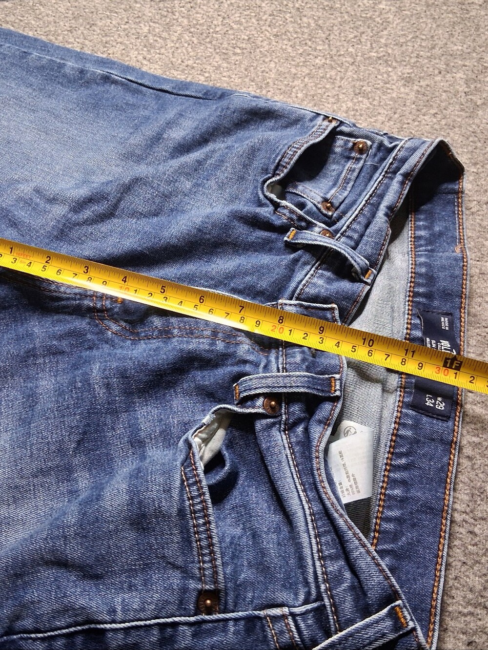 Hollister Mens Blue Epic Flex Stretch Slim Straight Jeans 29x34 - Picture 9 of 12